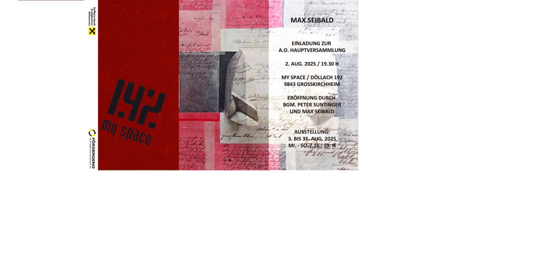 Ausstellung My Space